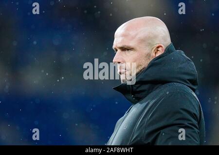 Berlin, Allemagne. 13 Décembre, 2019. Soccer : Bundesliga, TSG 1899 Hoffenheim - FC Augsburg, 15e journée, dans le PreZero Arena. L'entraîneur Alfred Schreuder Hoffenheim est sur le terrain. Credit : Uwe Anspach/DPA - NOTE IMPORTANTE : en conformité avec les exigences de la DFL Deutsche Fußball Liga ou la DFB Deutscher Fußball-Bund, il est interdit d'utiliser ou avoir utilisé des photographies prises dans le stade et/ou la correspondance dans la séquence sous forme d'images et/ou vidéo-comme des séquences de photos./dpa/Alamy Live News Banque D'Images