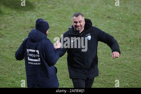 Bochum, Allemagne. 13 Décembre, 2019. firo : 13.12.2019, football, 2.Bundesliga, la saison 2019/2020, VfL Bochum - Hanovre 96 jubilation, jubilation finale coach Thomas REIS, Bochum | utilisée dans le monde entier : dpa Crédit/Alamy Live News Banque D'Images