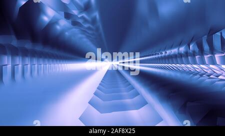 Connexion numérique futuriste abstract 3d illustration Banque D'Images