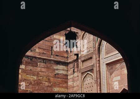 Arches arabes dans le Fort Rouge Banque D'Images