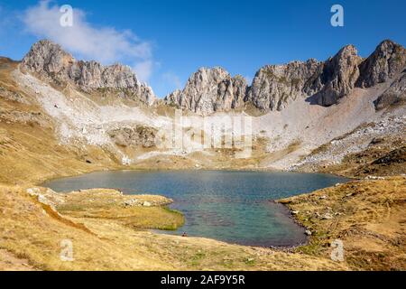 Ibon de Acherito Acherito - lac, Valle de hecho, Huesca, Espagne Banque D'Images