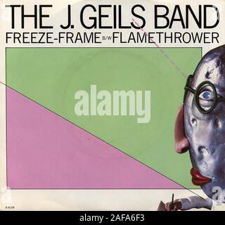 Le J. Geils band - Freeze-Frame - Vintage vinyl record couvrir Banque D'Images