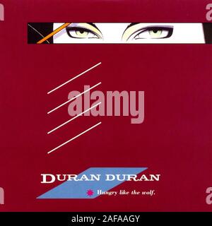 Duran Duran - La vie de la faim le loup - couverture de l'album vinyle vintage Banque D'Images