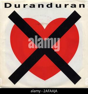 Duran Duran - je ne veux pas de votre amour - couverture de l'album vinyle vintage Banque D'Images