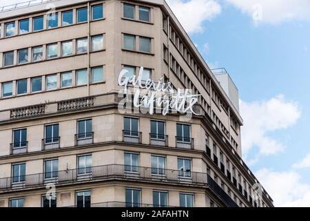 Flagship store des Galeries Lafayette, une chaîne de magasins français sur le Boulevard Haussmann dans le 9ème arrondissement de Paris