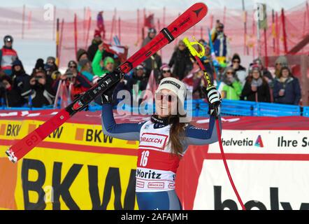 Saint-Moritz (CH), l'Italie, le 14 décembre 2019, au cours de sofia goggia AUDI FIS Ski World Cup 2019 - Dames - Super-G - Ski - Crédit : LPS/Sergio Bisi/Alamy Live News Banque D'Images