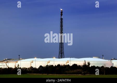 Total Raffinerie Mitteldeutschland GmbH dans le parc chimique Leuna Banque D'Images
