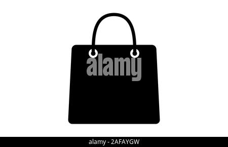 Panier icône vecteur, pour logo, web design, e-commerce, application web. Conception simple à plat. Balck symbole couleur sur fond blanc. Silhouette Illustration de Vecteur