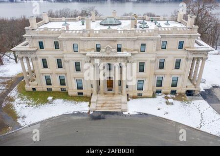 Site Historique National de Vanderbilt Mansion, Hyde Park, NY, USA Banque D'Images