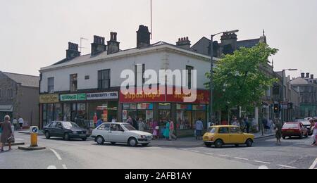 La ville de marché de Skipton, Yorkshire du Nord, en 1987, le nord de l'Angleterre, Royaume-Uni Banque D'Images