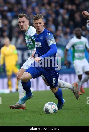 Karlsruhe, Allemagne. 14 Décembre, 2019. L'action individuelle, cut out Marvin Pourie (KSC). GES/football/2ème Bundesliga : Karlsruher SC - Greuther Furth, 14.12.2019 Football/soccer : 2ème ligue : Karlsruhe vs Fuerth, Karlsruhe, Décembre 14, 2019 | dans le monde entier : dpa Crédit/Alamy Live News Banque D'Images