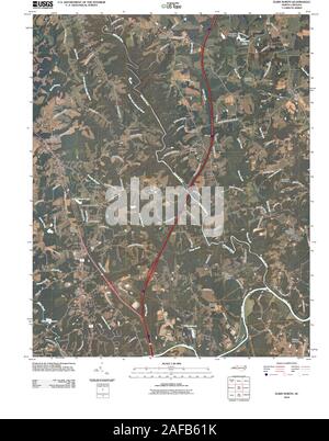 Carte TOPO USGS Caroline du Nord Elkin NC 20100830 Restauration TM Banque D'Images