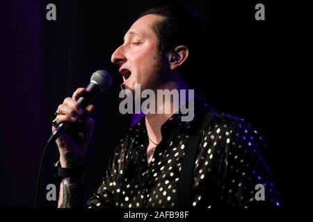 Wilmington, DE, USA. 14 Décembre, 2019. Musicien de jazz BRIAN NEWMAN effectuer pendant une célébration vendredi, 13 septembre 2019, au Théâtre de la Reine à Wilmington, Delaware. Credit : Saquan Stimpson/ZUMA/Alamy Fil Live News Banque D'Images