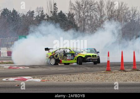 Drift championship à Téhéran Banque D'Images