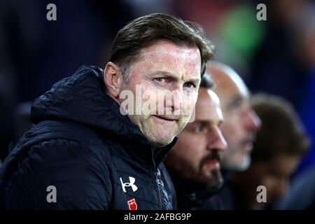 Hasenhuttl Southampton manager Ralph pendant le premier match de championnat à St Mary's Stadium, Southampton. Banque D'Images