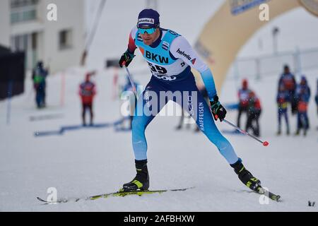 Davos, Suisse, 14. Dezember 2019. Dario Cologna Sprint Sui bei der Qualifikation suis FIS Weltcup ski nordique 2019 Davos à Davos. Banque D'Images