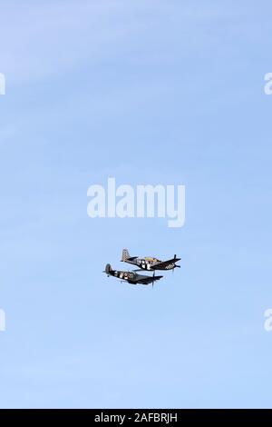 Septembre 2019 - Goodwood Revival meeting deux avions de guerre mondiale. Banque D'Images