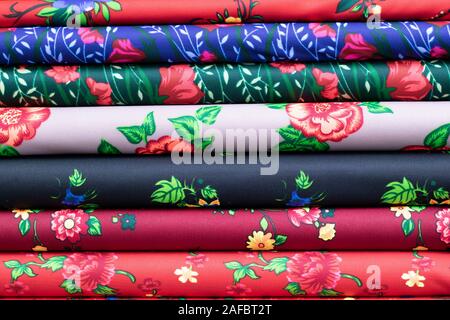 Ball tissus de différents modèles et types. Banque D'Images