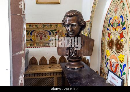 Intérieur de Klas Bohemian Restaurant à Cicéron, maintenant fermé Banque D'Images