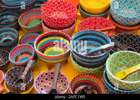 Le Sinaloa, Mexique - 12 décembre 2019 : Vente d'artisanat mexicain au marché local Banque D'Images