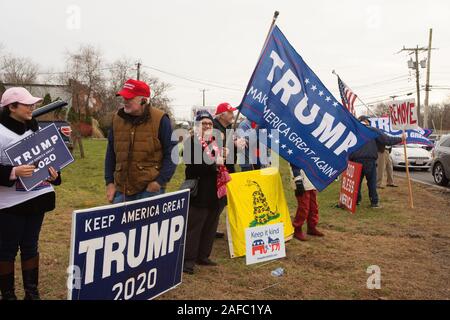 Un atout pro rassemblement politique à Hyannis, Massachusetts, à Cape Cod, USA Banque D'Images