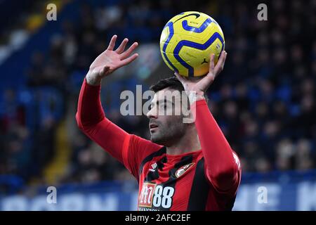 Londres, Royaume-Uni. 14 décembre 2019. Diego Rico de Bournemouth, au cours de la Premier League match entre Chelsea et Bournemouth à Stamford Bridge, Londres, le samedi 14 décembre 2019. (Crédit : Ivan Yordanov | MI News) photographie peut uniquement être utilisé pour les journaux et/ou magazines fins éditoriales, licence requise pour l'usage commercial Crédit : MI News & Sport /Alamy Live News Banque D'Images