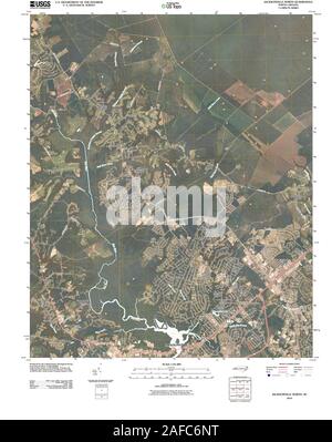 Carte TOPO USGS Caroline du Nord Jacksonville NC 20100827 Restauration TM Banque D'Images
