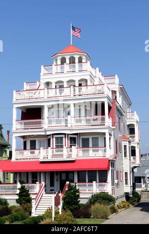 Exemples de l'architecture à Cape May, New Jersey. Une ville de villégiature principalement connu pour des structures à thème victorien Banque D'Images