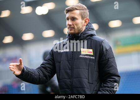 Paderborn, Allemagne. 14 Décembre, 2019. firo : 14.12.2019, Fuvuball, 1.Bundesliga, la saison 2019/2020, SC Paderborn - Union Berlin Marcus Ingvartsen (Union Berlin) Portrait | Conditions de crédit dans le monde entier : dpa/Alamy Live News Banque D'Images