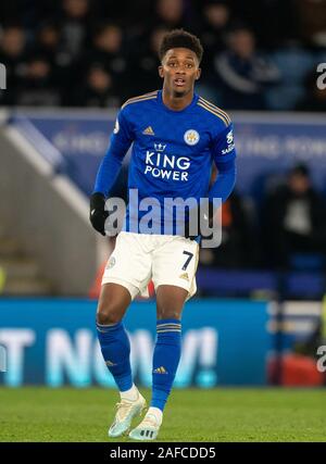 Leicester, Royaume-Uni. 14 Décembre, 2019. Gris Demarai de Leicester City au cours de la Premier League match entre Leicester City et Norwich City à la King Power Stadium, Leicester, Angleterre le 14 décembre 2019. Photo par Andy Rowland. Credit : premier Media Images/Alamy Live News Banque D'Images
