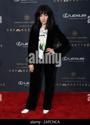 14 Décembre 2019 - Los Angeles, Californie - Constance Wu. Gala 2019 Unforgetttable tenue au Beverly Hilton Hotel. Crédit photo : Birdie Thompson/AdMedia /MediaPunch Banque D'Images