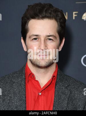 14 Décembre 2019 - Los Angeles, Californie - Michael Angarano. Gala 2019 Unforgetttable tenue au Beverly Hilton Hotel. Crédit photo : Birdie Thompson/AdMedia /MediaPunch Banque D'Images