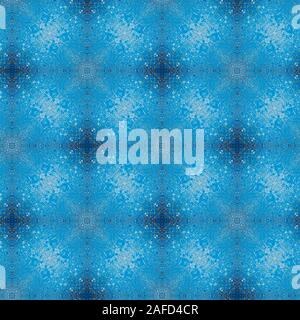 Profil de transparente turquoise et bleu peint à la bombe avec des touches de surface. Plein cadre abstrait fond texturé de haute résolution. Banque D'Images