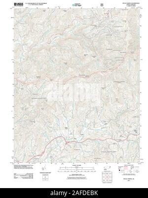 Carte TOPO USGS Caroline du Nord Sylva NC 20110630 Restauration TM Banque D'Images