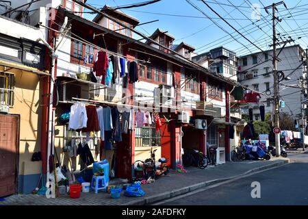 Rue de la vieille ville de Shanghai Banque D'Images