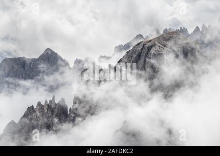 Campedelle pics, Dolomites, Italie du Tre Cime di Lavaredo # 5 Banque D'Images