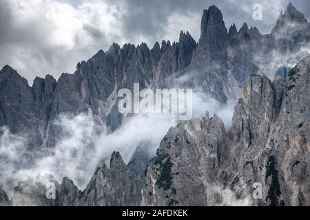 Campedelle pics, Dolomites, Italie du Tre Cime di Lavaredo # 1 Banque D'Images