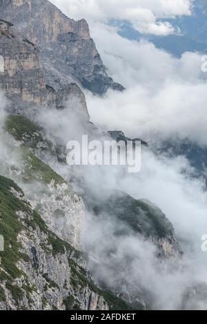 Campedelle pics, Dolomites, Italie du Tre Cime di Lavaredo # 8 Banque D'Images