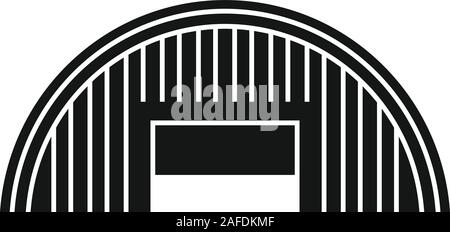 Icône hangar vide. Simple illustration de hangar vide icône vecteur pour la conception web isolé sur fond blanc Illustration de Vecteur