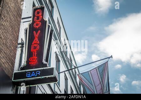 Restaurant Quo Vadis, Dean Street, Soho, London, W1D, UK Banque D'Images