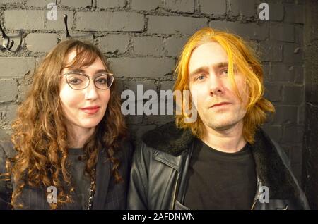 PREGOBLIN est Alex Sebley & Jessica london uk portrait d'hiver. Banque D'Images