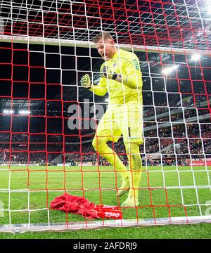 Jubilation goalwart Timo HORN (K) Soccer 1.Bundesliga, 15e journée, le FC Cologne (K) - Bayer 04 Leverkusen (LEV), le 14 décembre, 2019 dans Koeln/Allemagne. ¬ | conditions dans le monde entier Banque D'Images