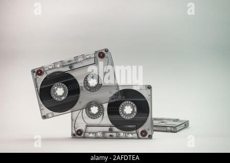 Belle cassette audio. Style rétro minimaliste concept. 80s. Motif de conception. Banque D'Images
