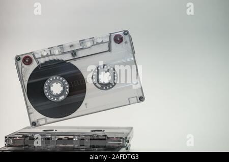 Belle cassette audio. Style rétro minimaliste concept. 80s. Motif de conception. Banque D'Images