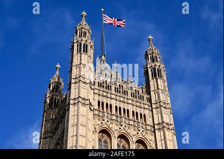 La tour Victoria, chambres du Parlement, Westminster, Londres. UK Banque D'Images