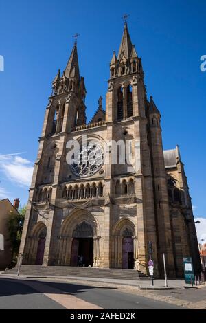 Cathédrale de Moulins village d'Auvergne ministère en France Banque D'Images