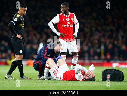 Londres, Royaume-Uni. Le 15 décembre, 2019. Londres, Royaume-Uni, 15 décembre Sead Kolasinac d'Arsenal au cours de Premier League anglaise entre Arsenal et Manchester City à l'Emirates stadium, Londres, Angleterre le 15 décembre 2019. Action Crédit : Foto Sport/Alamy Live News Banque D'Images