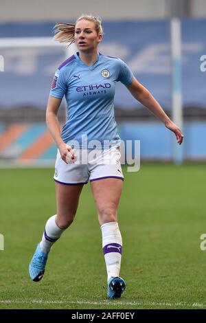 Manchester, UK. Le 15 décembre, 2019. MANCHESTER, ANGLETERRE - 15 décembre Gemma Bonner, de Manchester City au cours de la Barclays FA Women's Super League entre Manchester City et de Brighton et Hove Albion au stade de l'Académie, Manchester Le dimanche 15 décembre 2019. (Crédit : Eddie Garvey | MI News) photographie peut uniquement être utilisé pour les journaux et/ou magazines fins éditoriales, licence requise pour l'usage commercial Crédit : MI News & Sport /Alamy Live News Banque D'Images