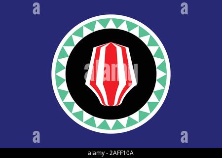 Drapeau de Bougainville dans taux officiel et de couleurs, vecteur. Illustration de Vecteur