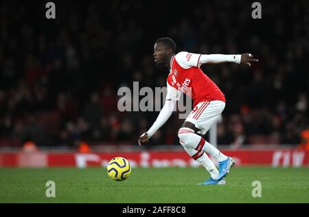 Londres, Royaume-Uni. Le 15 décembre, 2019. Nicolas Pepe (A) à l'Arsenal v Manchester City Premier League anglaise jeu à l'Emirates Stadium, au Royaume-Uni le 15 décembre 2019. **Utilisation éditoriale uniquement, licence requise pour un usage commercial. Aucune utilisation de pari, de jeux ou d'un seul club/ligue/dvd publications** Crédit : Paul Marriott/Alamy Live News Banque D'Images